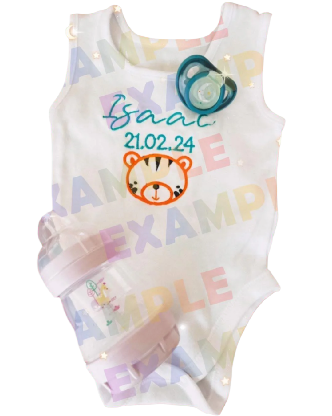 Personalised Embroidered Sleeveless Baby Vest