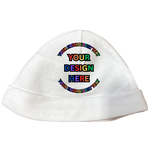 Personalised Embroidered Newborn Baby Hat