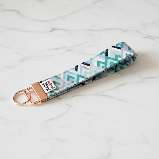 Wristlet Key Fob - “Frostline Peaks”