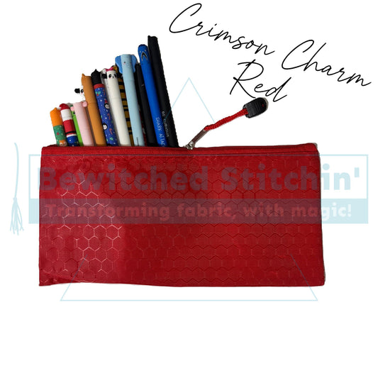 Waterproof Zippered Case – Crimson Charm
