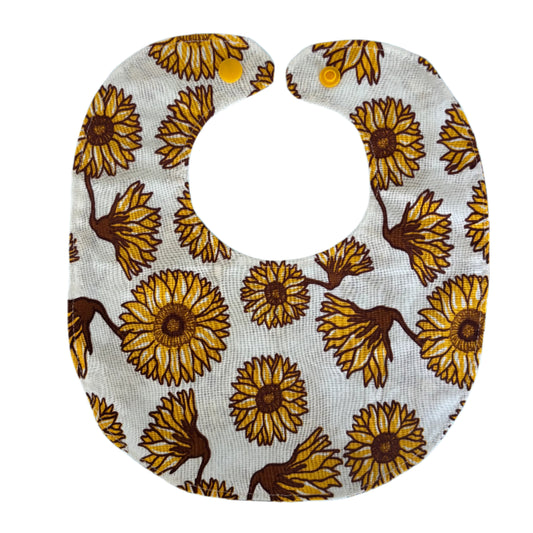 Dancing Sunflowers Newborn Bib 🌻