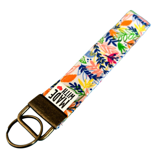 Wristlet Key Fob - “Tropical Whimsy”