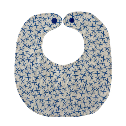 Sketch & Sky Reversible Bib (3–6 Months) 🔷