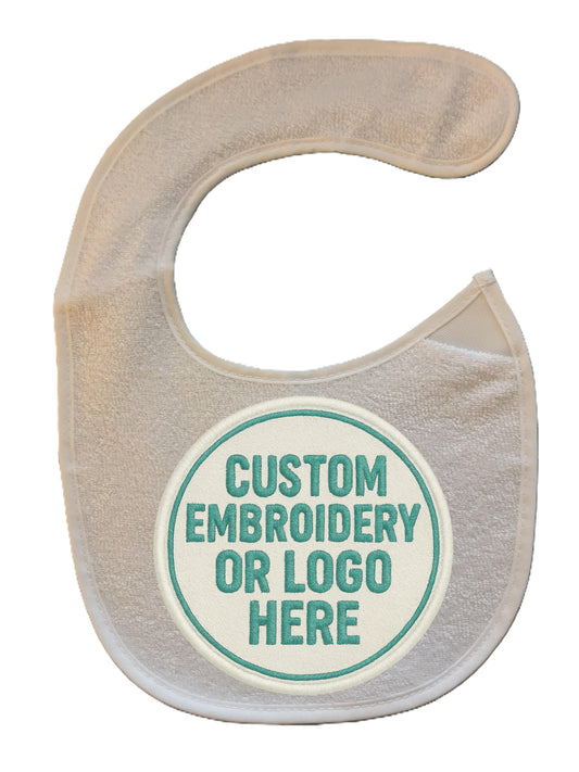 Custom Embroidered Baby Bib – Personalised & Spill-Proof