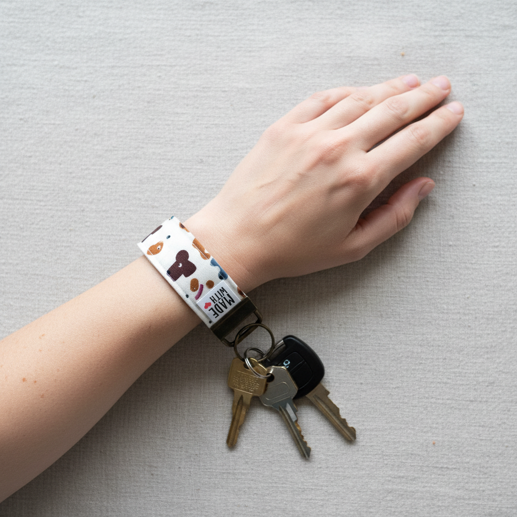 Wristlet Key Fob - “Puppy Pals”