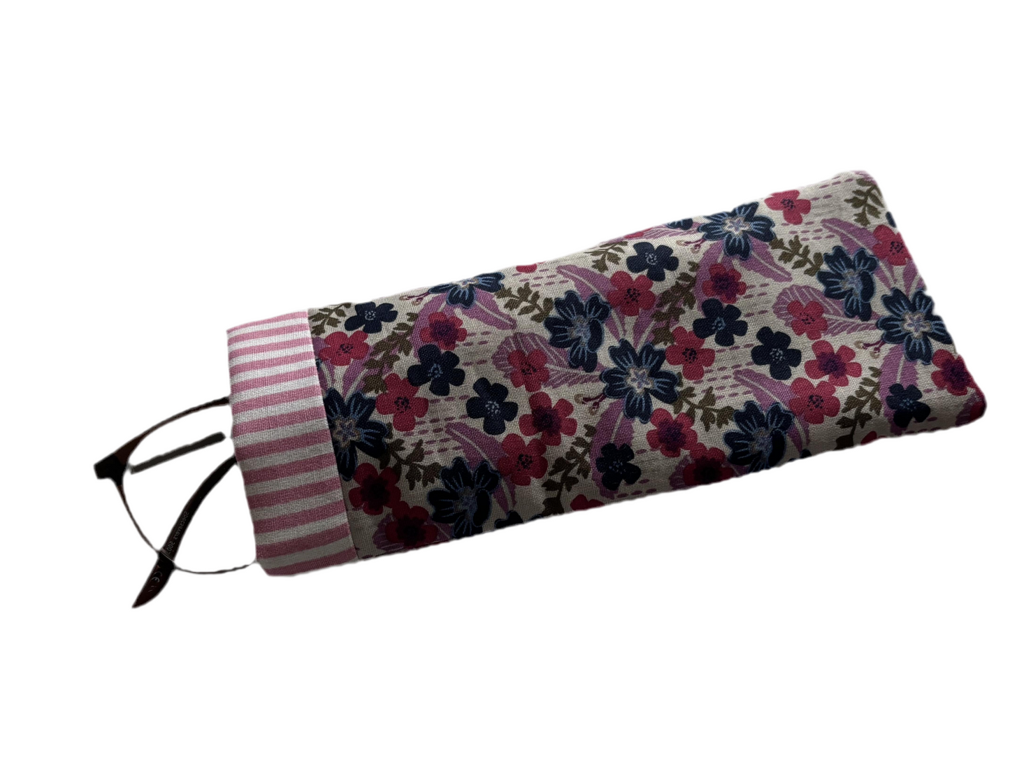 Glasses Sleeve - Vintage Blossom Stripe