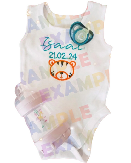 Personalised Embroidered Sleeveless Baby Vest