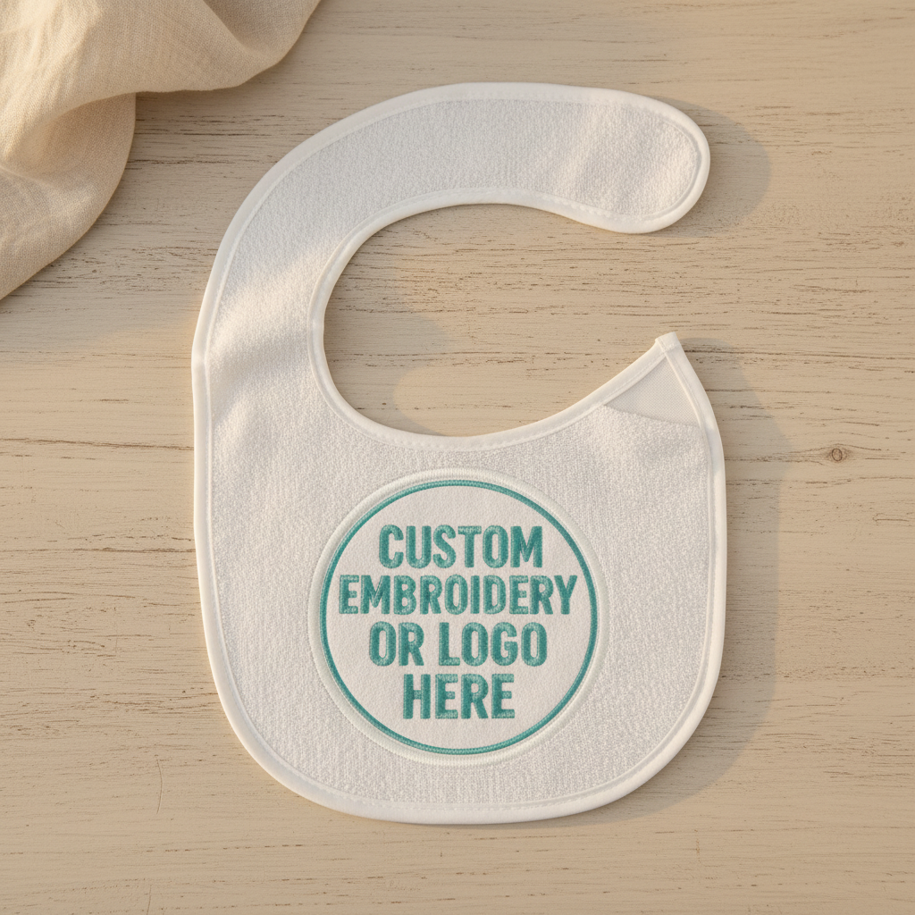Custom Embroidered Baby Bib – Personalised & Spill-Proof