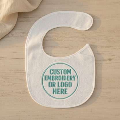 Custom Embroidered Baby Bib – Personalised & Spill-Proof