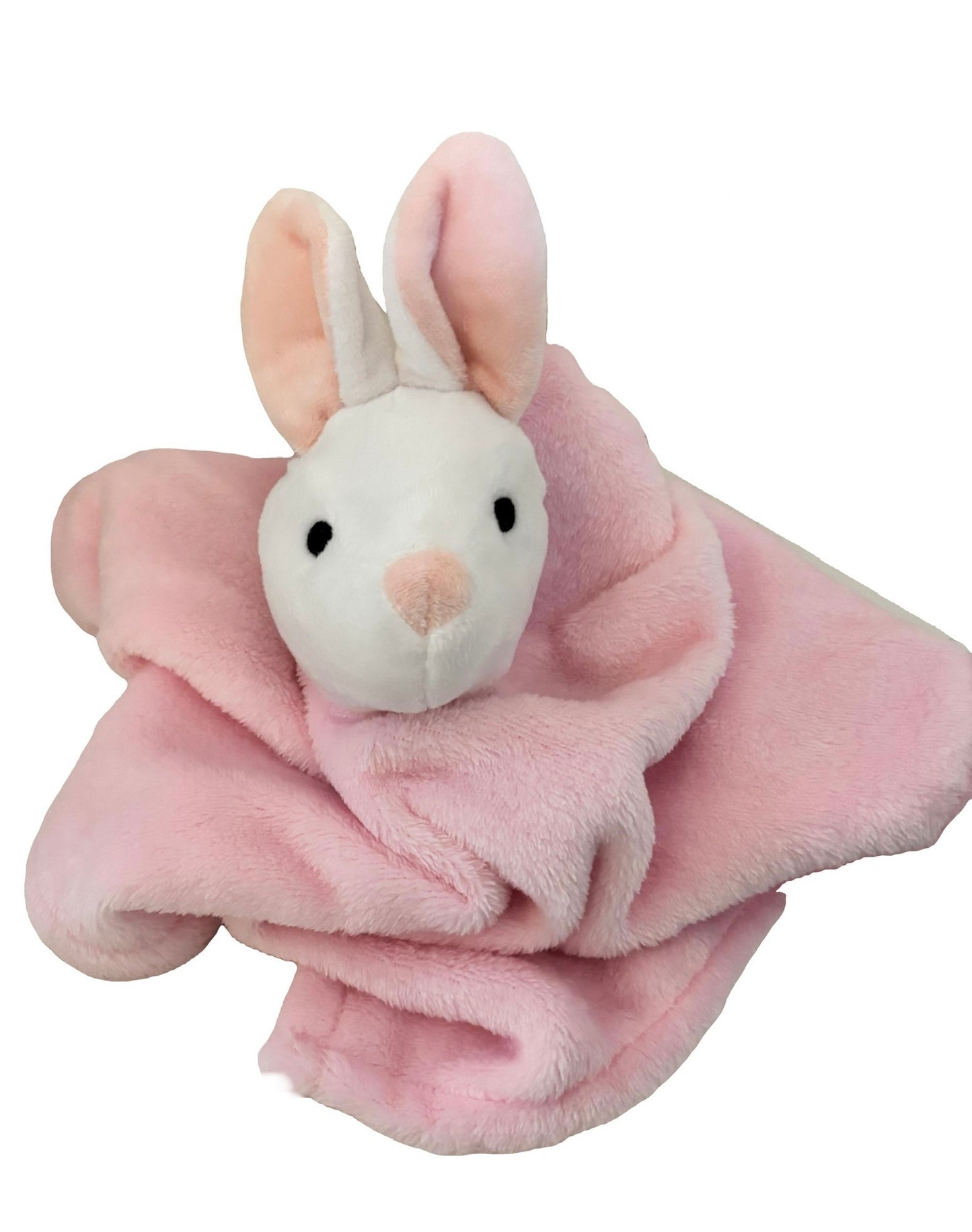 Pink Rabbit Baby Comforter with Custom Embroidery