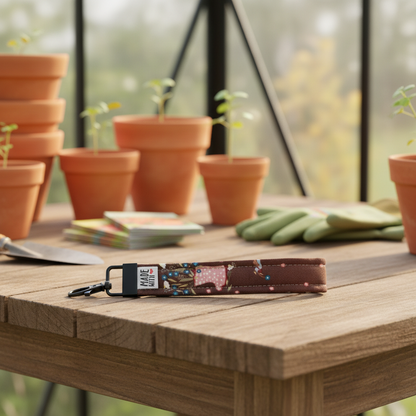 Wristlet Key Fob - “Garden Gatherer”