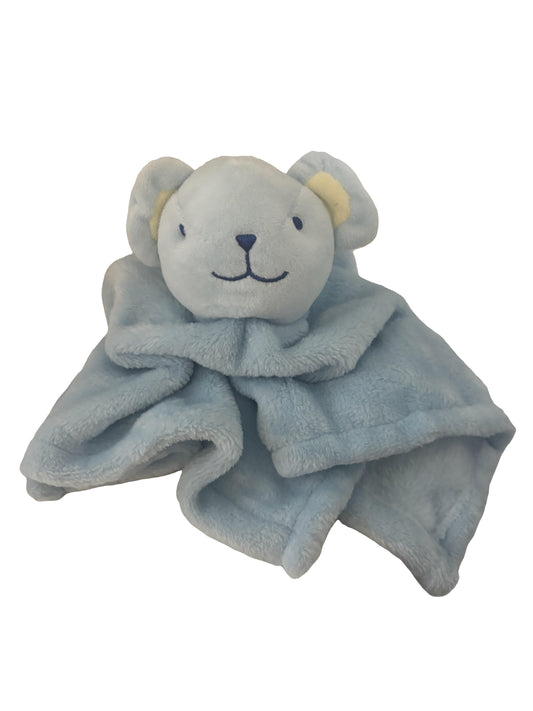 Blue Bear Baby Comforter with Custom Embroidery