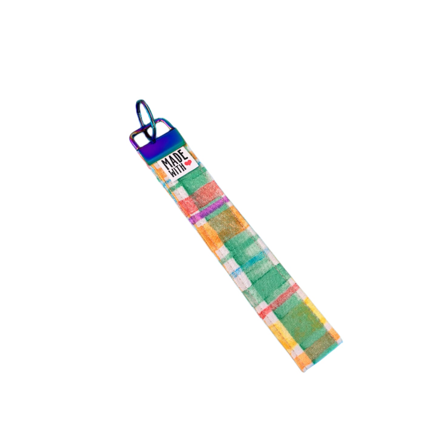 Wristlet Key Fob - “Rainbow Patch”