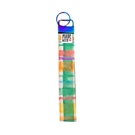 Wristlet Key Fob - “Rainbow Patch”