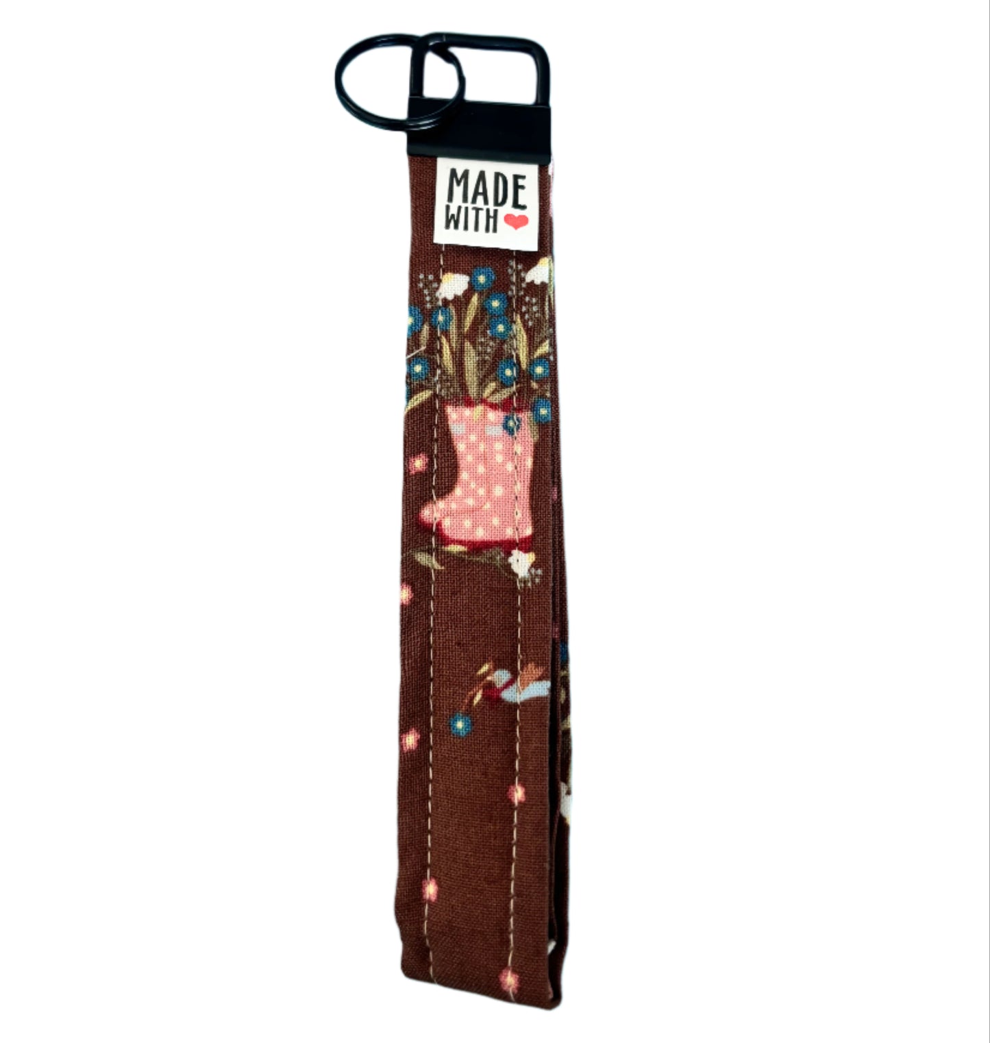 Wristlet Key Fob - “Garden Gatherer”