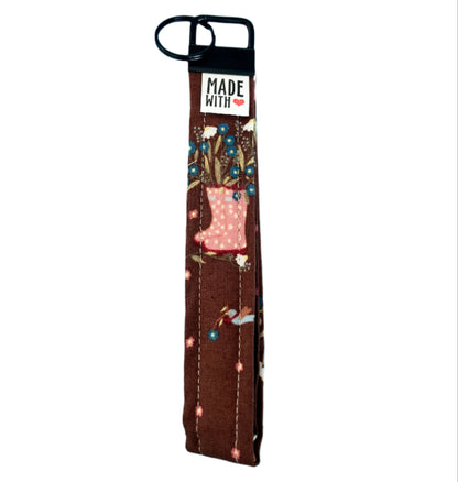Wristlet Key Fob - “Garden Gatherer”