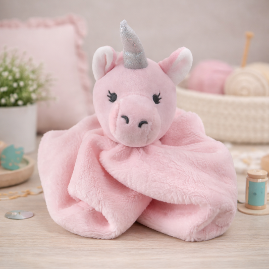 Unicorn Baby Comforter with Custom Embroidery
