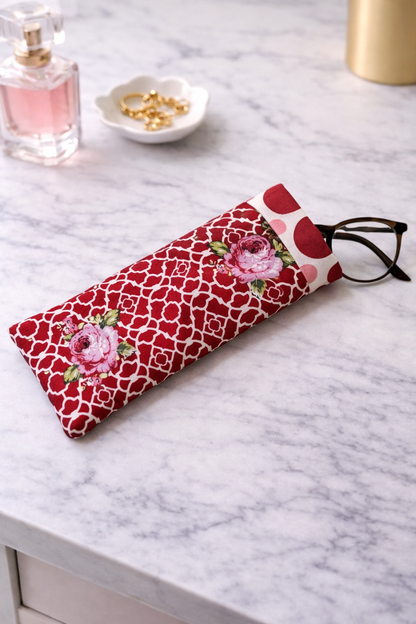 Glasses Sleeve - Scarlet Bloom