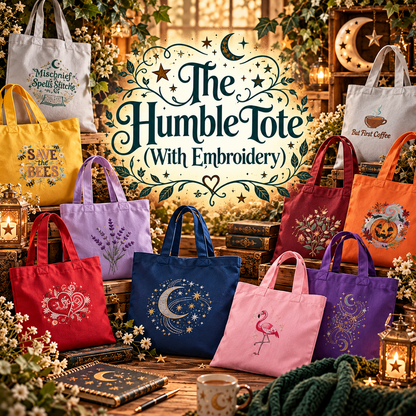 The Humble Tote (With Embroidery)