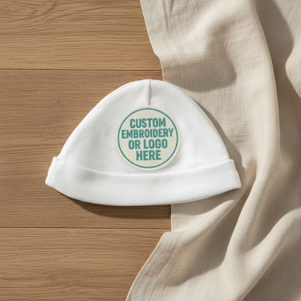Personalised Embroidered Newborn Baby Hat