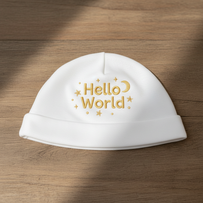 Personalised Embroidered Newborn Baby Hat