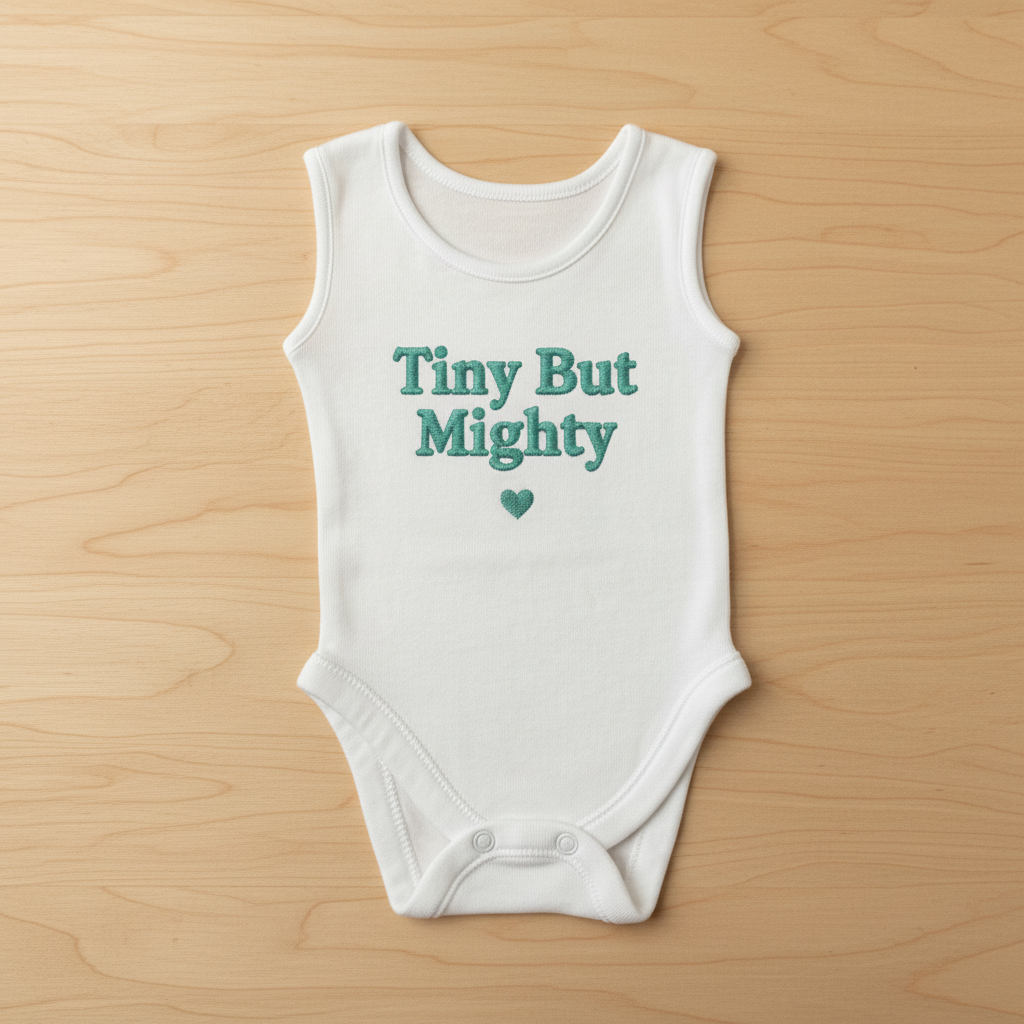 Personalised Embroidered Sleeveless Baby Vest