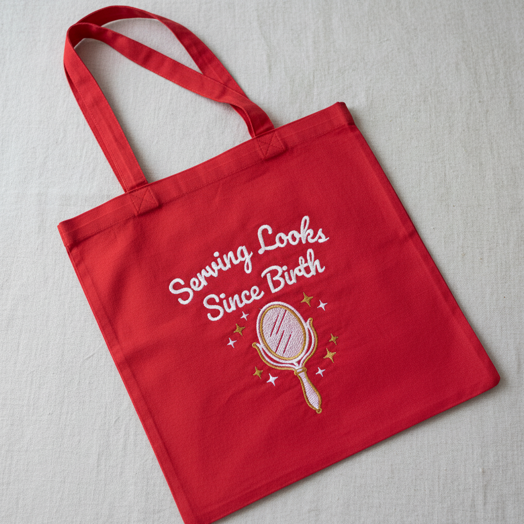 The Shoulder Tote - Bright Red