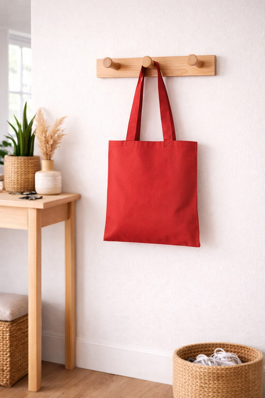 The Shoulder Tote - Bright Red