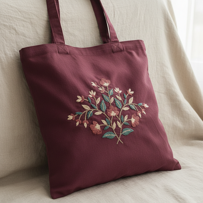 The Shoulder Tote - Burgundy