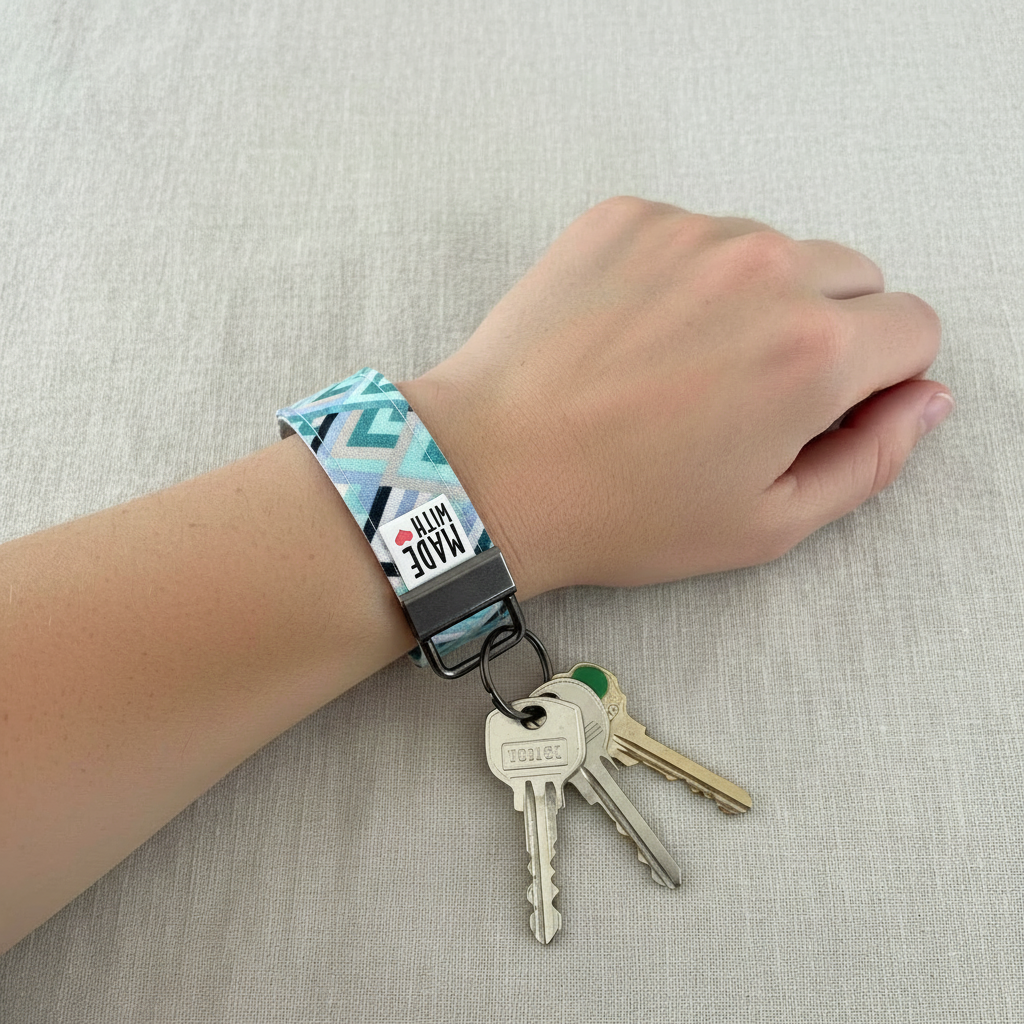 Wristlet Key Fob - “Frostline Peaks”